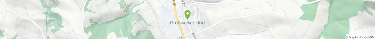 Kartendarstellung des Standorts für Apotheke Großweikersdorf in 3701 Großweikersdorf
